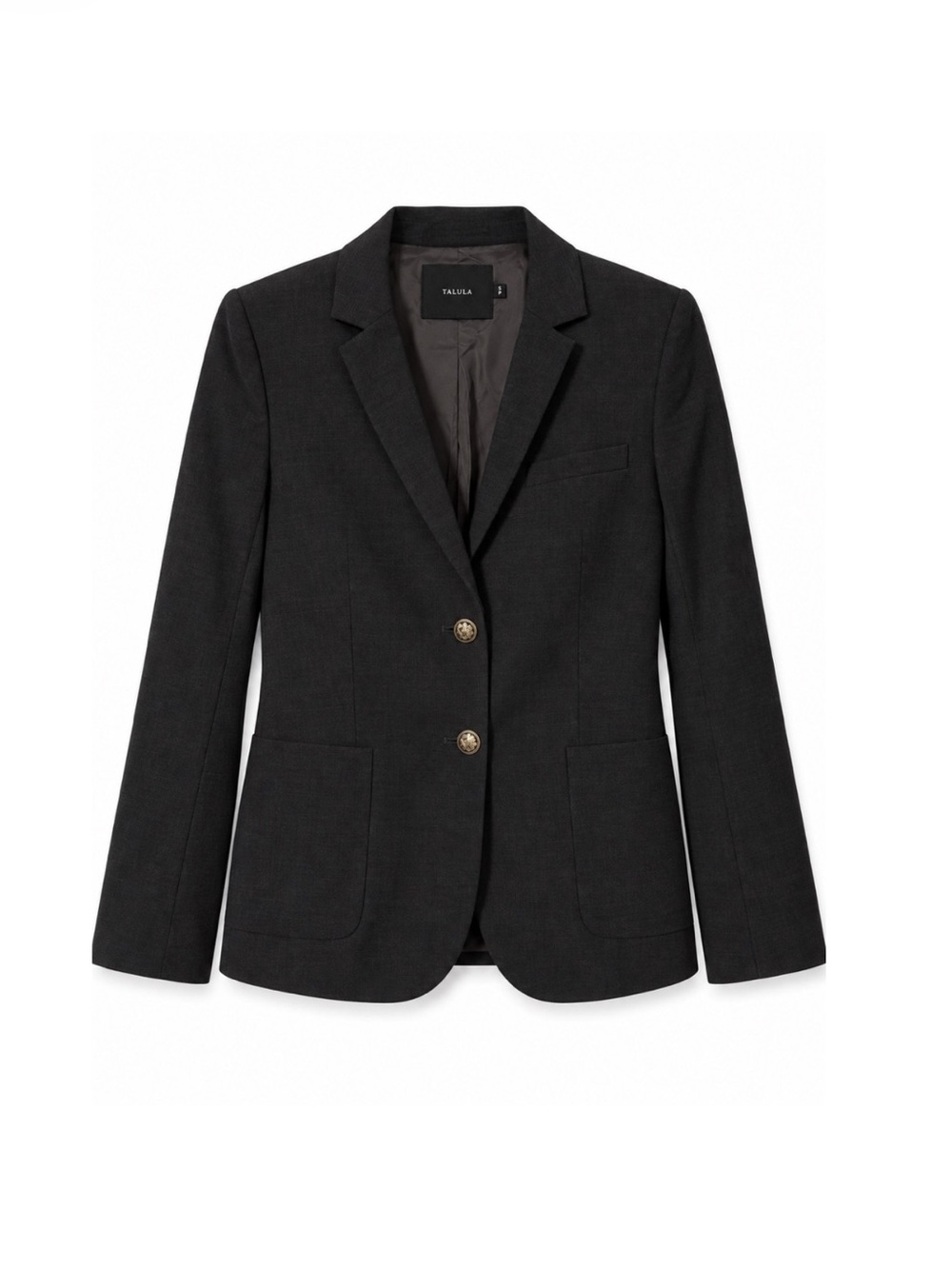 Aritzia Talula Wool Blend Exeter Blazer - Charcoal Grey, Size 4